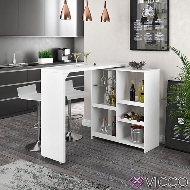 Vicco Bartisch Bartresen Drehbar Stehtisch Tisch Tresentisch Bistrotisch Weiss Online Kaufen Bei Netto